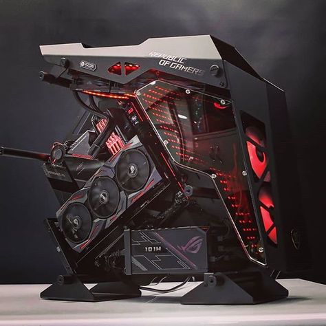 Custom Gaming Computer, Gaming Computer Setup, Pc Design, Best Gaming Setup, Gaming Pc Build, Computer Gaming Room, Gamer Setup, Computer Build, Custom Computer