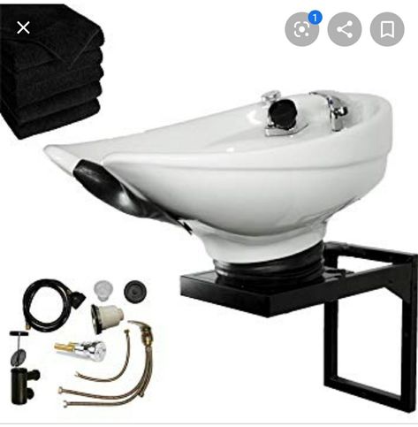 Makeup Salon Ideas, Portable Shampoo Bowl, Shampoo Bowls Salon, Image Illusion, Makeup Studio Decor, Spa Pedicure Chairs, Hair Trap, Salon Shampoo, Shampoo Chair