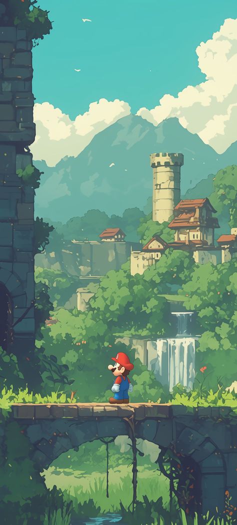 Nintendo Iphone Wallpaper, Gamer Wallpaper Iphone, Super Mario Wallpaper Iphone, Mario Wallpaper Aesthetic, Mario Wallpaper Iphone, Mario And Luigi Wallpaper, Nintendo Wallpaper Iphone, Mario Aesthetic, Super Mario Wallpaper