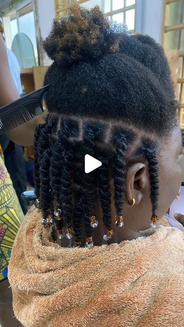 Threading Hairstyles African Hair, African Threading Natural Hair, African Threading Hairstyles, African Threading, Childrens Hairstyles, Natural Hair Salon, Natural Hair Salons, Protective Hairstyle, Golden Hair