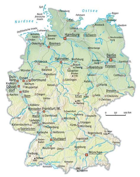 Map of Germany with Cities | Hopefully up above you found a map of Germany with cities that`s ... Montana Travel Guide, Map Of Germany, German Cities, Montana Travel, Cruise Europe, Family Tree Genealogy, Germany Map, Printable Maps, Paper Ideas