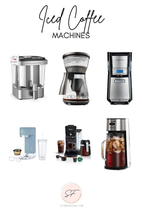 A Coffee Lovers Guide to Iced Coffee Machines & Cold Brew Makers Skip the Starbucks ... Read more The post A Coffee Lovers Guide to Iced Coffee Machines & Cold Brew Makers appeared first on StampinFool.com. Iced Coffee Machine, New Traditional Home Decor, Manifest Aesthetic, Best Iced Coffee, Iced Coffee Maker, Frozen Coffee, Coffee Makers, Cold Coffee, Brew Coffee