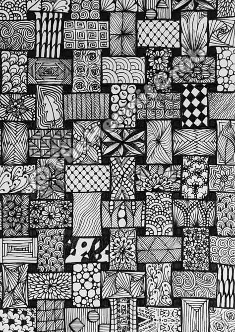 Random Designs Pattern To Draw, Zentangle Borders Patterns, Colourful Zentangle Art, Zentagle Drawing Ideas, Nemo Coloring Pages, Xmas Drawing, Trippy Patterns, Doodle Borders, Arte Doodle