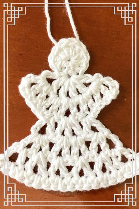 Crochet Christmas Ornaments Free Pattern, Crochet Angel Pattern, Crochet Christmas Ornaments Free, Crochet Ornament Patterns, Christmas Crochet Patterns Free, Crochet Bookmark Pattern, Crochet Angels, Crochet Snowflake Pattern, Crochet Christmas Gifts