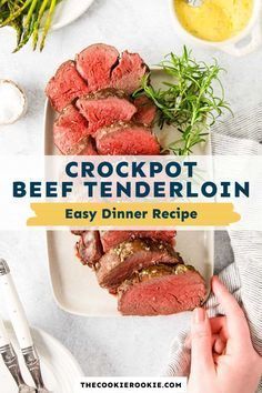 Crock Pot Recipes With Beef, Recipes With Beef Tenderloin, Beef Tenderloin Crockpot, Crockpot Beef Tenderloin, Slow Cooker Beef Tenderloin, Tenderloin Crockpot, Tenderloin Recipes Crockpot, Beef Tenderloin Recipe, Béarnaise Sauce