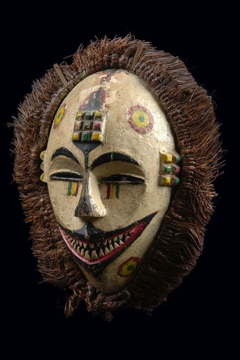 tribal face masks | Africa | Face mask "okoroshi oma" from the Igbo people of ... | tribal Mask Dance, Afrikaanse Kunst, African Mask, Masks Art, African Masks, Historical Art, Indigenous Art, African Culture, Evil Spirits