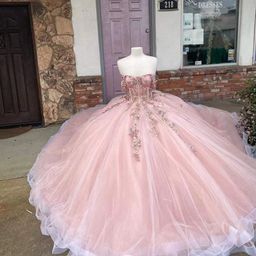 Pink Quinceanera Dresses, Pink Quinceanera, Quinceanera Dresses Pink, Flora Dress, Quince Dress, Wedding Dresses With Flowers, Theme Dress, Wedding Flower Girl Dresses, Princess Ball Gowns