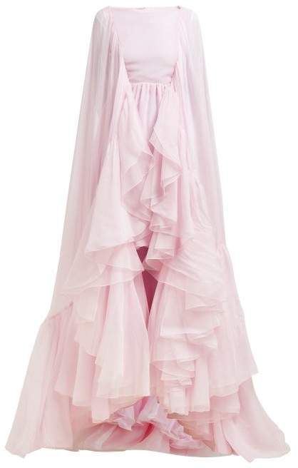 Pink Chiffon Gown, Pink Ruffle Dress, Fairy Dresses, Pink Chiffon, Shop Clothes, Chiffon Gown, Material Girl, Pink Ruffle, Giambattista Valli