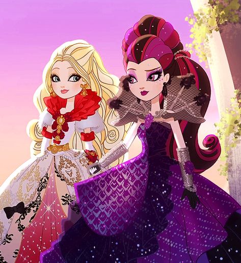 Apple X Raven, Ever After High Icons, Everafter High, Cerise Hood, Raven Queen, After High School, Apple White, Fairy Tale Characters, High Art