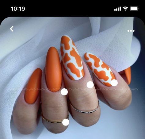 Orange Acrylic Nails, June Nails, Nail Design Glitter, Girls Nail Designs, Orange Nail Designs, Wow Nails, Edgy Nails, Ballerina Nails, Orange Nails