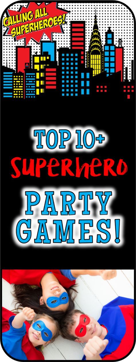 Batman Birthday Games, Superhero Games For Party, Superhero Birthday Party Activities, Super Hero Birthday Party Games, Superhero Games For Kids, Superhero Party Activities, Superhero Birthday Party Games, Teenage Party Games, Superhero Games