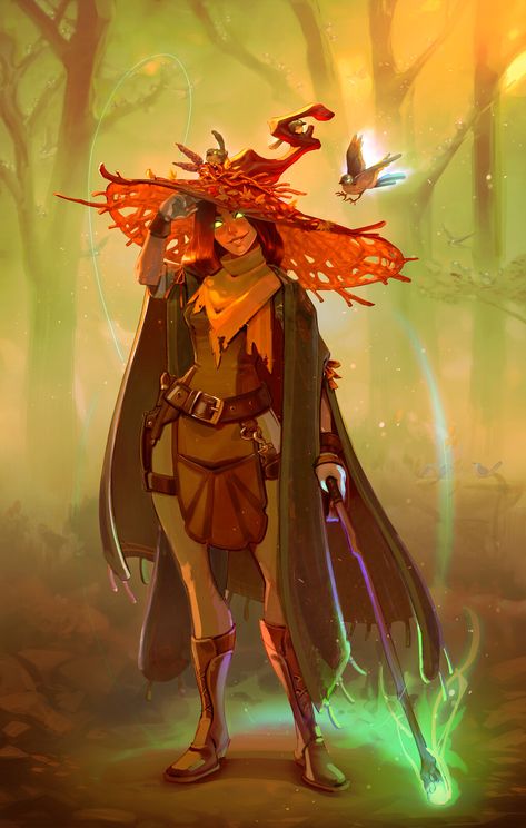 Fey Ranger Dnd, D D Character Design Female, Dnd Druid Outfit, Dnd Druid, Oc Art, Dungeons And Dragons Characters, Dnd Art, Witch Art, Arte Fantasy