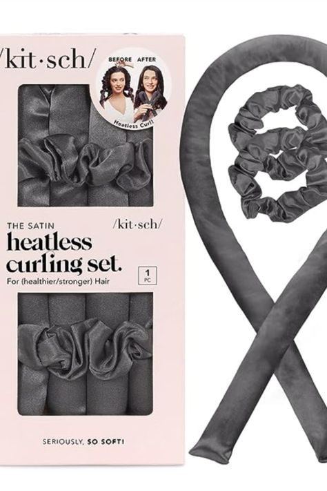 Satin Heatless Curling Set, Heatless Curling Set, Heatless Curling Rod Headband, Heatless Curler, Curling Rod Headband, Heatless Curling Rod, Rollers Hair, Overnight Hair, Heatless Curlers