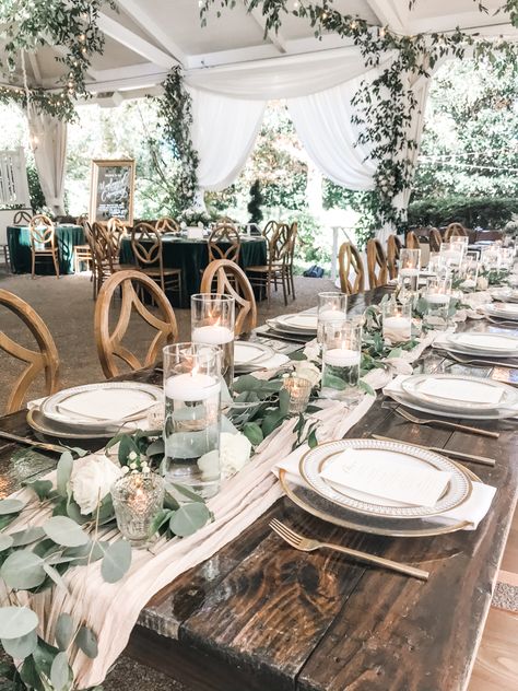 Tafel Decor, Sage Wedding, Caribbean Wedding, Sage Green Wedding, Farmhouse Wedding, Elegant Dinner, Future Wedding Plans, Wedding Theme Colors, Cute Wedding Ideas