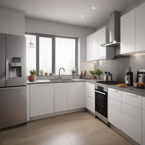 🍳✨ Modern kitchen goals! Sleek Samsung fridge & handy airfryer for healthy eats. Love the clean look with glossy white cabinets & cool grey backsplash. Big window for plants & natural light. 🌱🌞 #KitchenInspo #ModernHome #SamsungFridge #AirFryerLife #BrightAndAiry
#odastudioAI #odaAIstudio #odastudio
#kitchendesign #modernkitchen #kitchenideas #kitchenstyle #kitchendecor #minimalistkitchen #kitcheninspiration #homekitchen #contemporarykitchen #kitcheninterior Grey Fridge Kitchen, Window For Plants, Glossy White Cabinets, Modern Kitchen Inspiration, Fridge Kitchen, Samsung Fridge, Kitchen Goals, Grey Backsplash, Big Windows