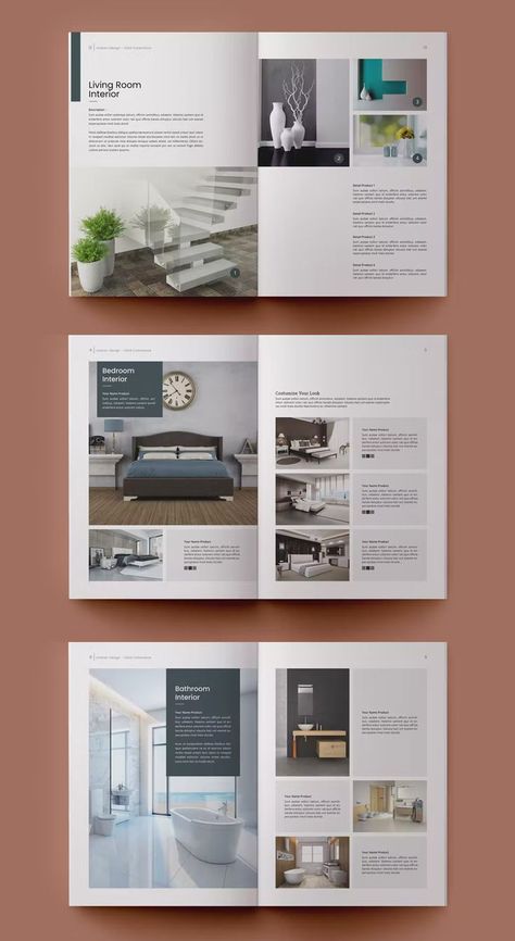 Newsletter Content Ideas, Interior Design Brochure, Empty Rooms Interior, Catalogue Design Templates, Interior Brochures, Catalog Design Layout, Furniture Magazine, Medical Brochure, Catalog Template