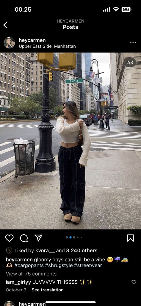 Shrug And Cargo Pants, Shrug Bolero Outfit, Bolero Outfit Street Styles, Gloomy Day Outfits, Bolero Outfit, 8 Passengers, Bolero Sweater, Day Outfits, Gloomy Day