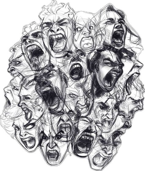 Many Faces, A Drawing, Scream, To Draw