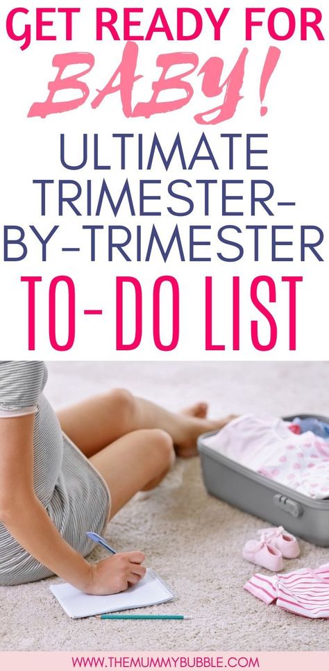 How to get ready for baby right from the moment you get a positive result on a pregnancy test! This is the ultimate pregnancy to-do list featuring tasks you need to get done organised by trimester so you can get ready for baby without any stress! A guide to what to do each trimester to prepare for your baby's arrival #pregnancy #pregnant #mumtips #momhacks Prepare For Baby, Pregnancy First Trimester, First Time Pregnancy, Pregnancy Checklist, Healthy Pregnancy Tips, Pregnancy Info, Getting Ready For Baby, Pregnancy Advice, Baby Planning