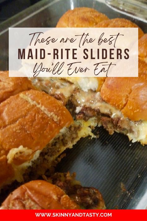 These Are The Best Maid-rite Sliders You’ll Ever Eat Maidrite Sliders Recipes, Maid Right Sliders, Made Right Sliders, Maid Rite Sliders 12 Tomatoes, Made Rite Sliders, Maidrite Recipe, Maid Rite Sliders, Maid Rite Recipe, Special Sandwiches