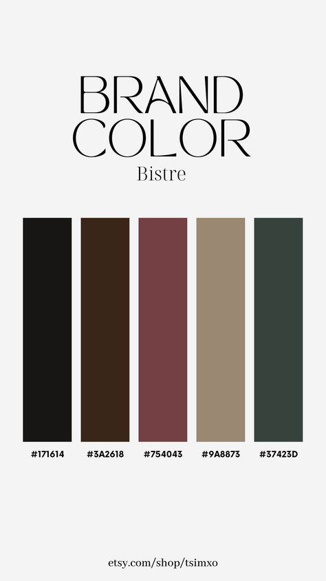 Dark Colour Pallete, Dark Website Color Palette, Dark Brown Pallete Color, Moody Color Palette Hex Codes, Dark Brown Color Palette, Dark Nuetral Pallete, Dark Naturalism Color Palette, Marketing Colors, Warm Color Schemes