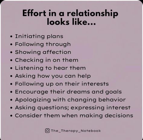 Effort In A Relationship, Relationship Lessons, Relationship Therapy, Relationship Advice Quotes, Relationship Psychology, Healthy Relationship Tips, Writing Therapy, Healthy Marriage, Emotional Awareness