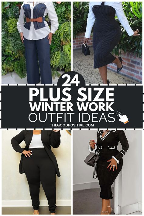 Transform your winter wardrobe with these 24 plus size work outfits designed for curvy women! Perfect for cold weather, these looks balance warmth and style for the office. Explore business casual, cozy layers, and trendy Friday fashion made for chubby women who love comfort and confidence. Whether you’re prepping for a big meeting or a casual day at work, this guide has something for everyone. Click to see all the outfit ideas you need to stay chic and cozy! Size 12 Office Outfits, Plus Size Outfit Styling, Cozy Business Casual, Plus Size Work Wear Business Casual, Smart Casual Work Outfit Women Plus Size, Size 24/26 Outfits, Comfortable Plus Size Outfits, Plus Size Nyc Winter Outfits, Business Casual Women Outfits Chic Plus Size