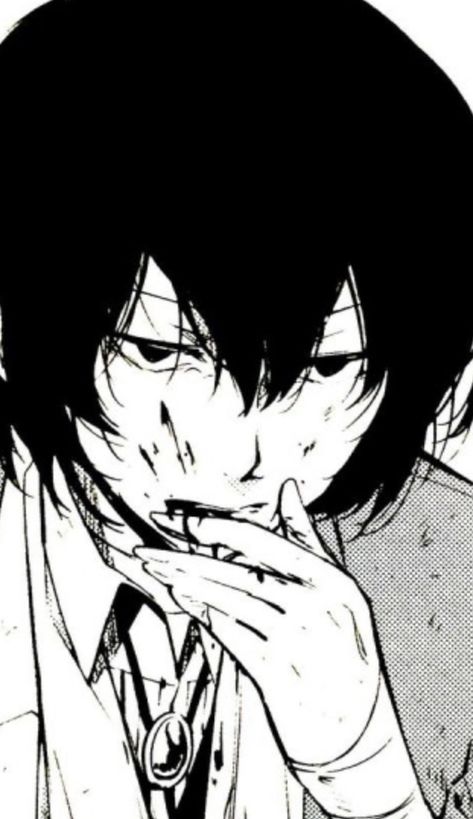 Dazai BSD Dazai Osamu, Anime Character, A Man, Black And White, Dogs, Anime, White, Black