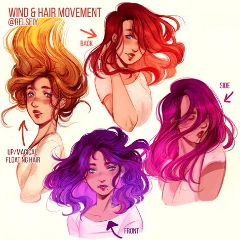 Some practice sketches, had fun drawing hair fluttering in the wind! Might fluffy or curly hair next? Hair References Drawing, Short Hair Drawing, Wind Drawing, Girl Hair Drawing, Digital Art Software, Hair In The Wind, Drawing Hair Tutorial, Person Drawing, Hair Sketch