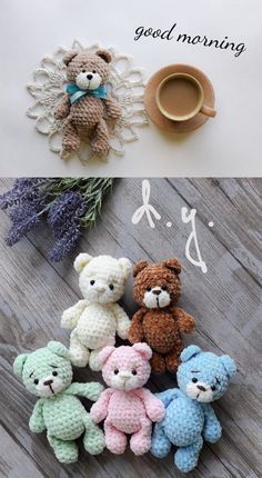 Amigurumi Little Bear Free Crochet Pattern - Amigurumi Teddy Crochet, Bear Patterns Free, Tiny Teddies, Crochet Teddy Bear Pattern, Crochet Teddy Bear, Crochet Teddy, Teddy Bear Pattern, Crochet Bear, Crochet Toys Patterns