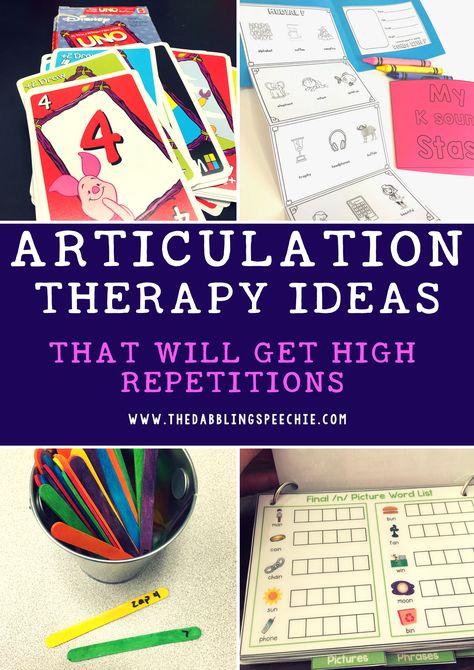 articulation therapy ideas that will get high repetitions Articulation Therapy Activities, Preschool Speech Therapy, Speech Articulation, School Speech Therapy, Speech Therapy Games, Speech Language Activities, Slp Activities, Articulation Therapy, Articulation Activities