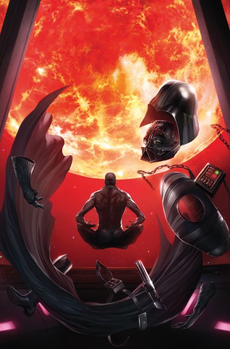 Darth Vader: Dark Lord of the Sith #8. Capa desenhada por Giuseppe Camuncoli e Francesco Mattina Meditation, Darth Vader, Star Wars, Red