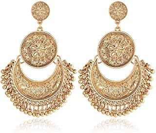 Amazon.com: egyptian jewelry for women - Women: Clothing, Shoes & Jewelry Dance Earrings, Gold Earrings Indian, Vintage Jewelry Earrings, Indian Earrings, Gold Jewelry Indian, The New World, Dresses Indian, Ancient World, Designer Dresses Indian