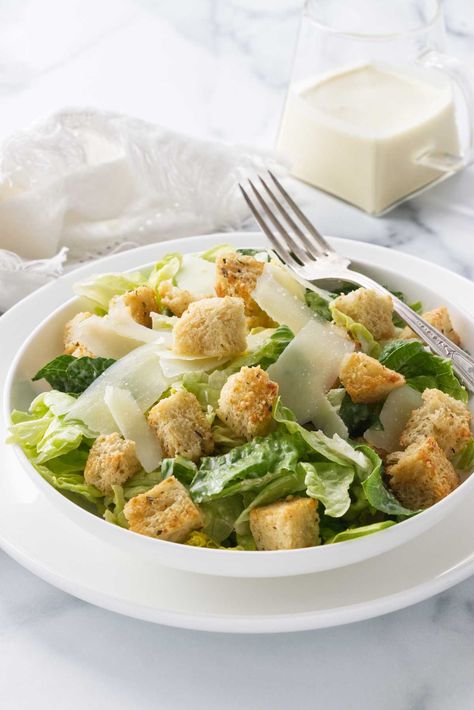 Homemade Croutons for Caesar Salad Homemade Caesar, Seasoned Butter, Caesar Salad Dressing, Croutons Homemade, Caesar Salad, Baking Sheets, Croutons, Vegetarian Cheese, Italian Seasoning