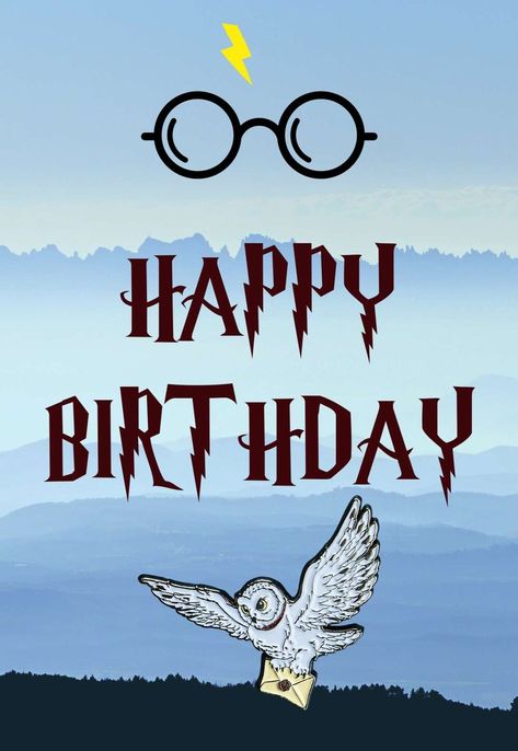 Harry Potter Birthday Wallpaper, Harry Potter Birthday Cards Diy, Harry Potter Characters Birthdays, Harry Potter Cumpleaños, Carte Harry Potter, Harry Potter Card, Happy Birthday Harry, Harry Potter Birthday Cards, Happy Birthday Harry Potter