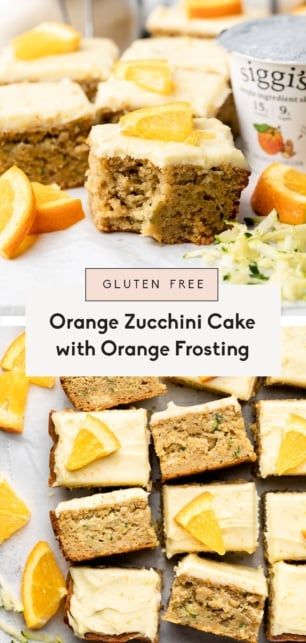 Orange Zucchini, Perfect Cake Recipe, Orange Frosting, Summer Cake, Fresh Orange Juice, Ambitious Kitchen, Zucchini Cake, Fresh Orange, Gluten Free Treats