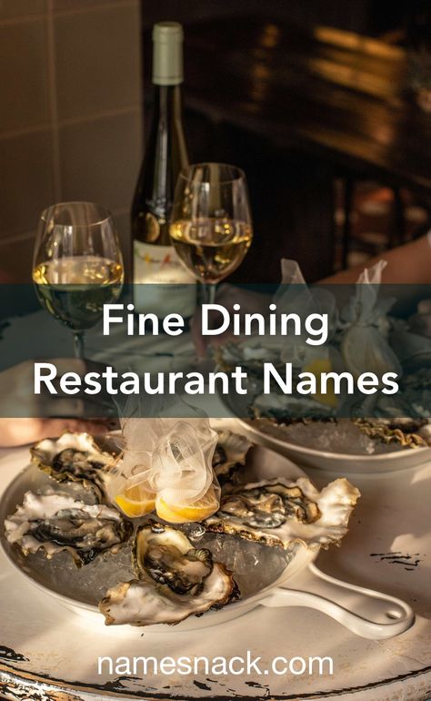 Southern Restaurant, A Business Woman, Free Logos, Elegant Restaurants, Michelin Restaurant, Elegant Names, Fancy Restaurants, Dining Etiquette, Restaurant Names