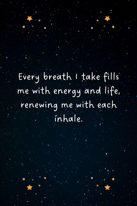 Daily reminder. Every breath I take fills me with energy and life, renewing me with each inhale. Healthy Affirmations, 2025 Vision, Daily Reminder, Be Yourself Quotes, Liverpool, Affirmations, Vision Board, Energy, Quotes