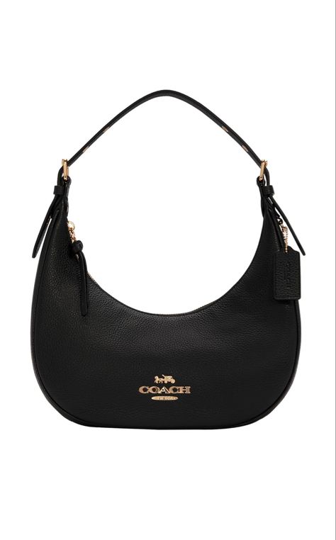 Coach Black Hobo Bag For Daily Use, Coach Brown Hobo Bag For On-the-go, Coach Hobo Bag With Detachable Handle, Rectangular, Coach Hobo Shoulder Bag With Gold-tone Hardware, Coach Black Hobo Bag With Gold-tone Hardware, Shoe Jewelry, Shoulder Bag