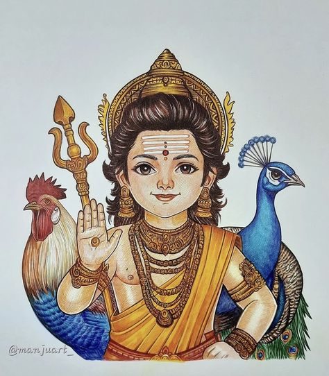 Murugan Drawing, Baby Murugan, Baby Murugan Paintings, Bull Images, Pen Art Work, Lord Murugan Wallpapers, Boho Art Drawings, Kerala Mural Painting, Pencil Sketch Images