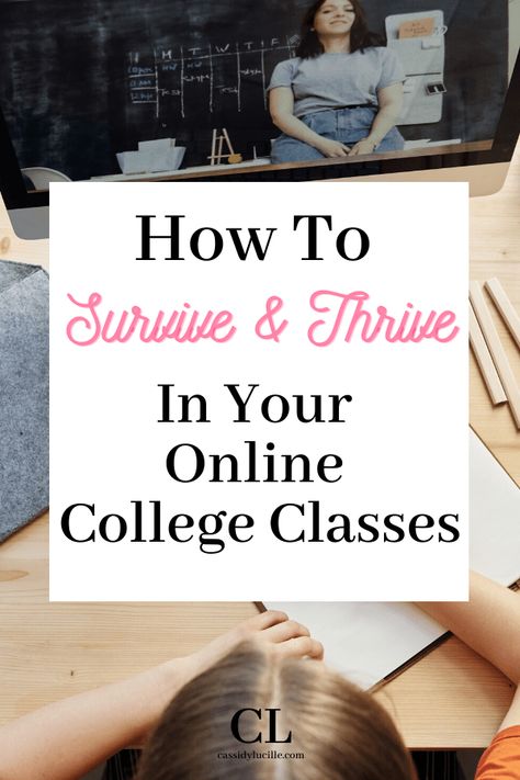 Online College Organization, Online School Organization, College Freshman Advice, Online College Classes, College Schedule, Freshman Advice, Freshman Tips, College Class, School Preparation