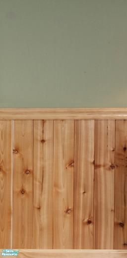 FluffyAuntyDi's Knotty Pine Half Wall Paneling/This kind of paneling, color green, and a border Knotty Pine Half Wall, Half Wall Paneling Ideas Living Room, Half Wall Paneling, Wall Paneling Ideas Living Room, Knotty Pine Paneling, Knotty Pine Walls, Half Walls, Pine Walls, Knotty Pine