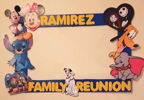 Disney photobooth frame Disney Photobooth, Photobooth Frame, Photo Booth Frame, Disney Wedding, Family Reunion, Photo Booth, Diy Projects, Disney Characters, Disney