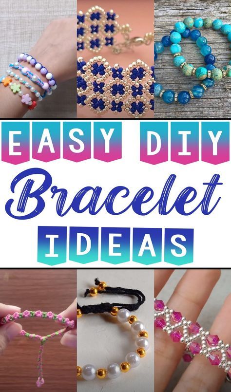 Want to boost your style? Try making some bracelets yourself! DIY Bracelet ideas are perfect for adding color, designs, and texture to your look, and I’m sure you’ll enjoy them. How To Make Beaded Name Bracelets, How To Make Bracelets To Sell, Beading Boards Diy, Stretchy Seed Bead Bracelets Diy, Friendship Bracelets Designs Tutorials, Diy Bead Bracelets Tutorials, Simple Diy Bracelets, Beading Bracelets Ideas, Cute Beaded Bracelets Ideas