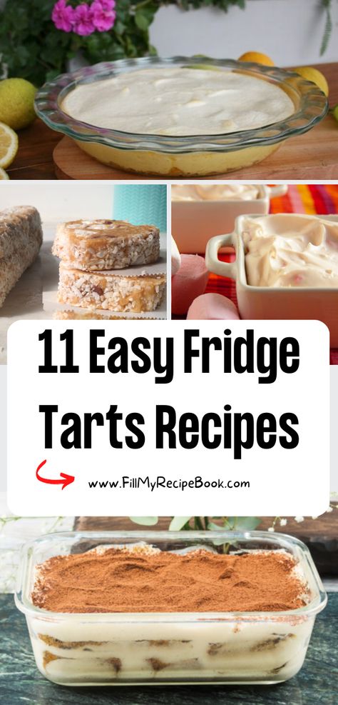 11 Easy Fridge Tarts Recipes ideas. Quick No Bake desserts with yogurt or condensed milk, coconut cream or pineapple, and marshmallows. recipes, homemade, tarts, fridge tarts, fridge biscuits, cakes, desserts, fruit, healthy, greek yogurt, condensed milk, cream cheese, Fridge Puddings Dessert Recipes, Fridge Tarts Recipes Condensed Milk, Yogurt Fridge Tart Recipe, Ideal Milk Fridge Tart, Fridge Desserts Easy, Quick Condensed Milk Desserts, Fridge Tarts South Africa, Easy Fridge Tarts, Pineapple Condensed Milk Dessert