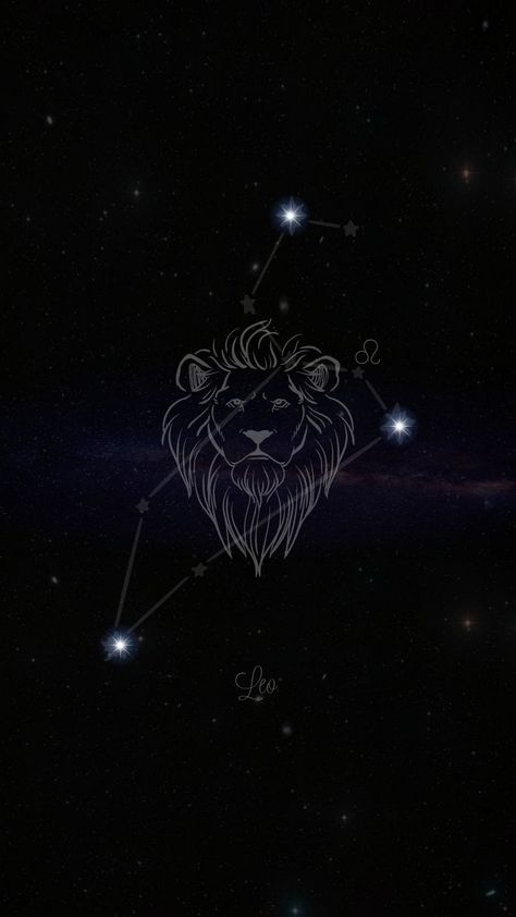 Astrology Signs Wallpaper, Leo Zodiac Aesthetic Wallpaper Black, Zodiac Leo Art Wallpaper, Aslan Wallpapers Iphone, Zodiac Sign Leo Aesthetic Wallpaper, Leo Sign Wallpaper, Leo Wallpaper Iphone, Leo Constellation Wallpaper, Leo Zodiac Wallpaper Iphone