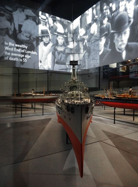 imperial war museum-casson mann-00-gallery intro Atrium Installation, Industrial Museum, Memorial Architecture, History Exhibition, Exhibition Plan, Atrium Design, Museum Interior, Museum Exhibition Design, Military Museum