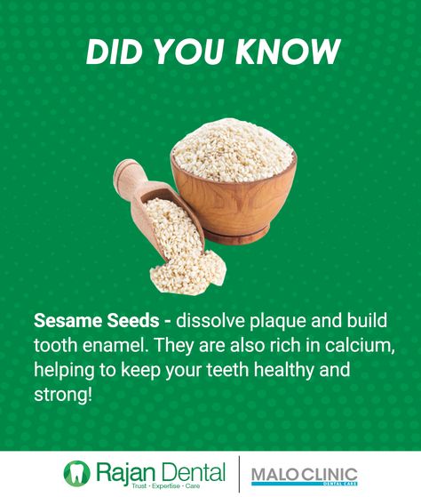 Did you know? . . . . Sesame seeds - dissolve plaque and build tooth enamel. They are also rich in calcium, helping to keep your teeth healthy and strong! #seeds #sesame #teeth #didyouknow #rajandental Dental Post, Ayurveda Food, Health Preschool, Body Temple, Dental Posts, Remedies For Tooth Ache, Strong Teeth, Ayurveda Recipes, Beautiful Teeth