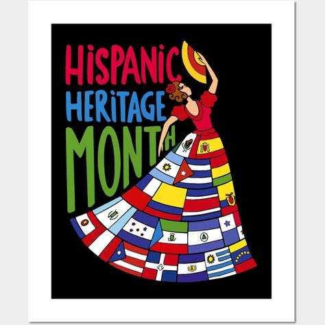 Hispanic Flags, Spanish Heritage Month, Hispanic Heritage Month Bulletin Board, Multi Cultural Art, Hispanic Heritage Month Activities, Spanish Classroom Decor, Heritage Paint, Hispanic Art, School Counseling Lessons