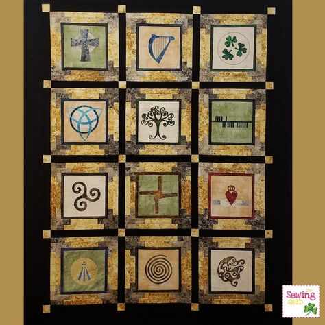 Ancient Celtic Symbols, Sewing Shed, Ancient Irish, Quilt Pattern Book, Art Pdf, Irish Culture, Beautiful Symbols, Art Ancien, Irish Art